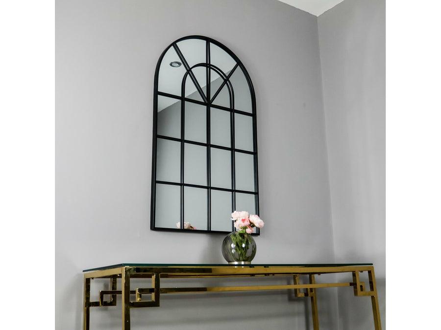 Black Arched Rome Mirror
