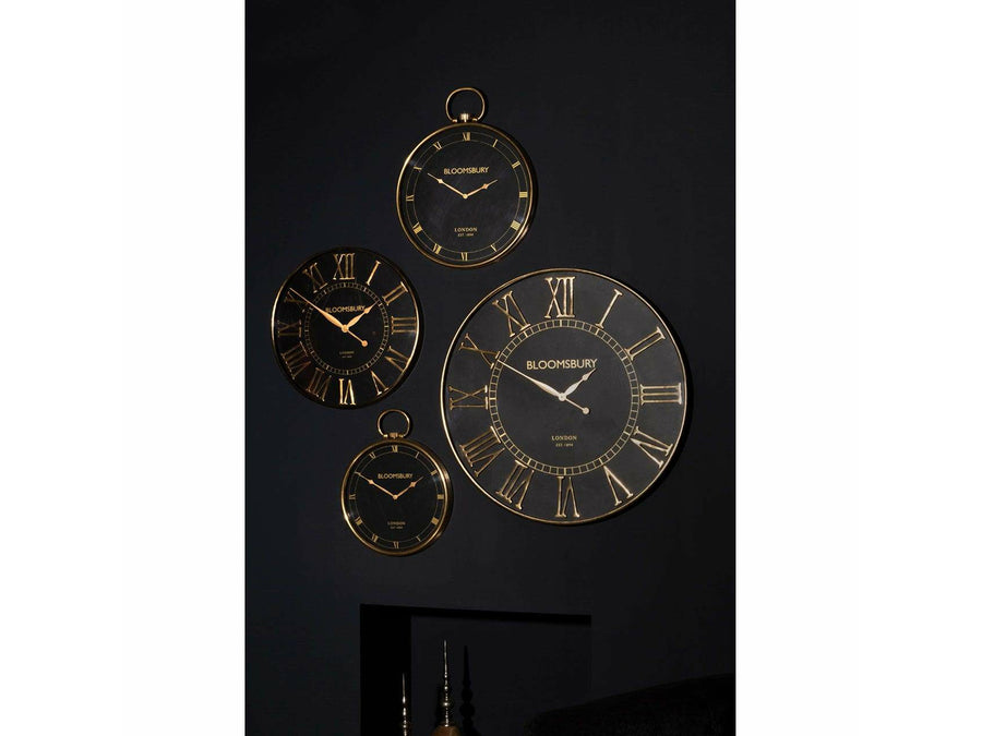 Bloomsbury Small Classic Black Wall Clock