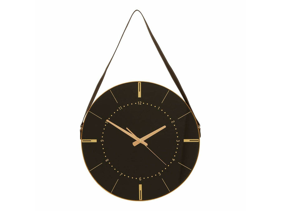 Celeste Black & Gold Wall Clock