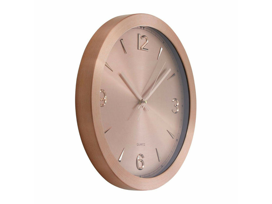Mello Copper Finish Aluminium Wall Clock