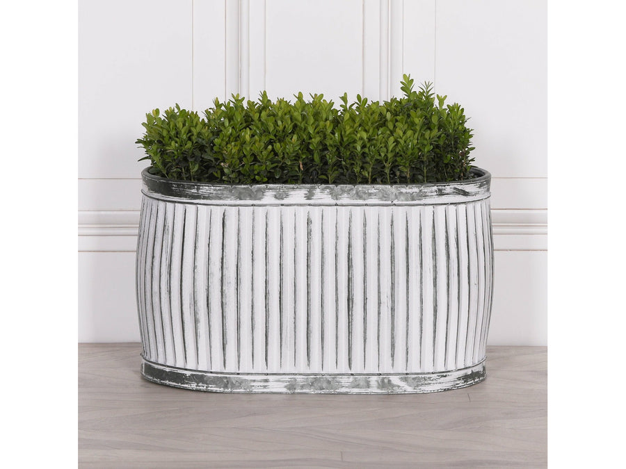 Dolly Tub Oval Metal Planter - Large