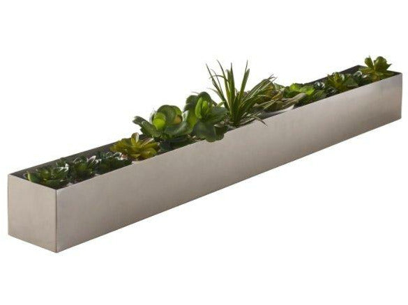 Long Centerpiece Table Plant Holder by Native Home & Lifestyle - Marble Cove