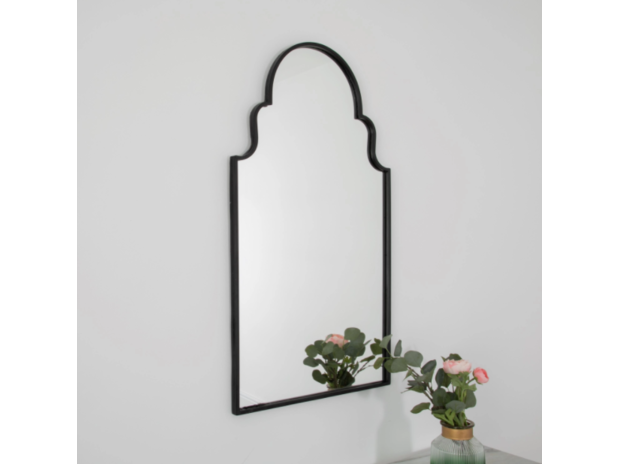 Black Roman Window Mirror by Native Home & Lifestyle