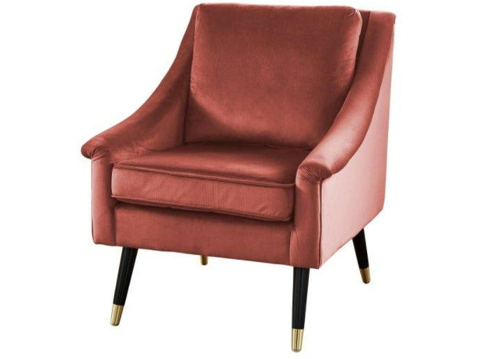 Rose Velvet Covered Armchair by Native Home & Lifestyle - Marble Cove
