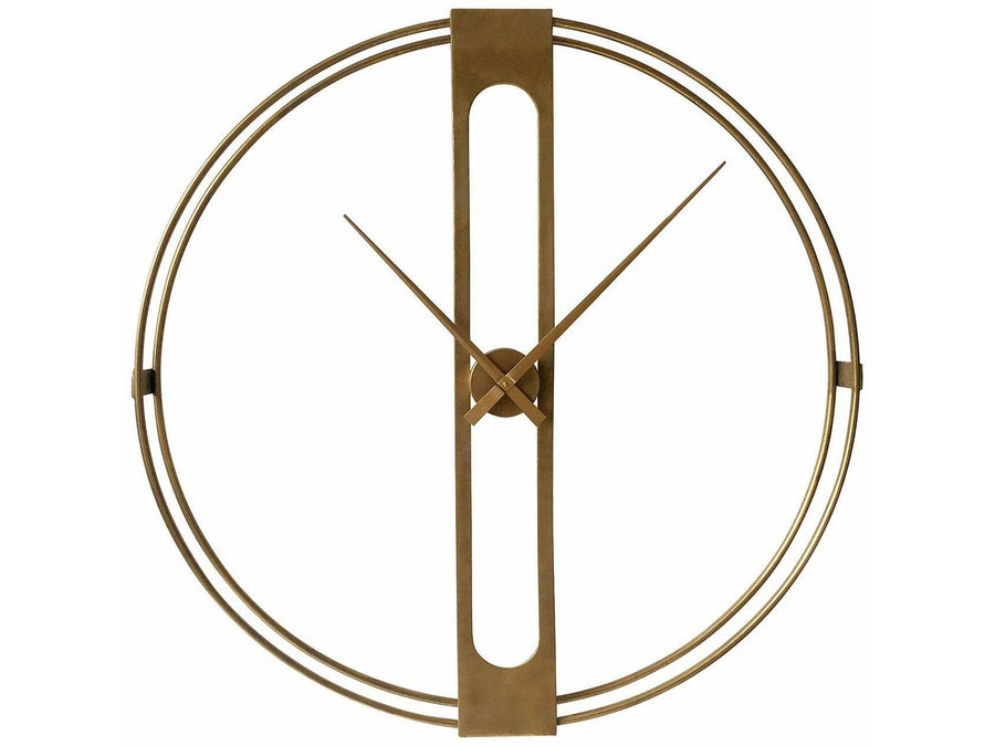 Varley Large Gold Metal Wall Clock