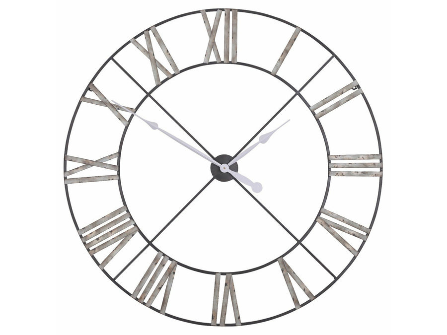 Extra Large 110cm Vintage Metal Wall Clock